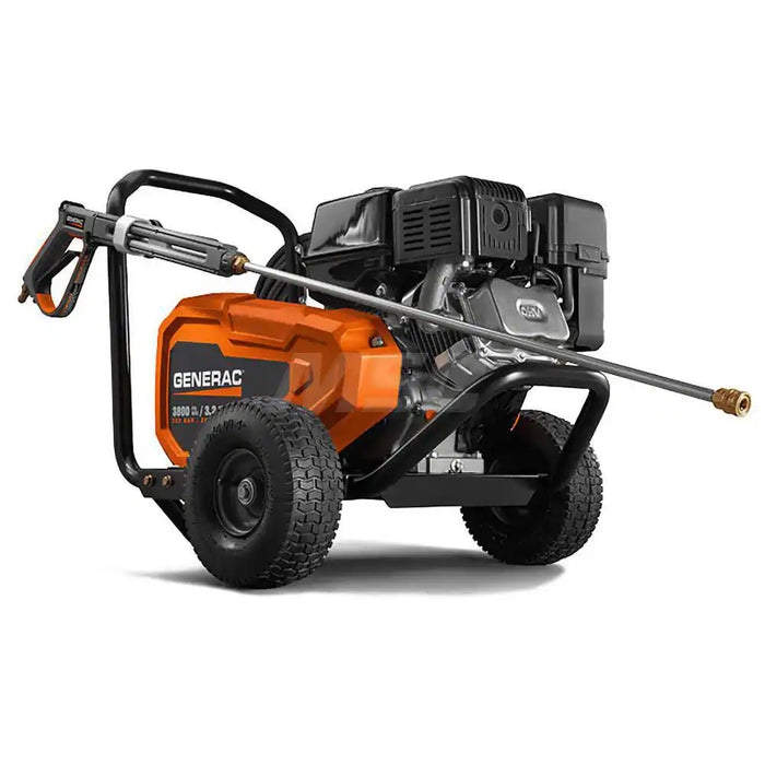 Generac Power Gas Pressure Washer - 3,800 psi, 3.2 GPM, Ideal for High-Performance Cold Water Cleaning