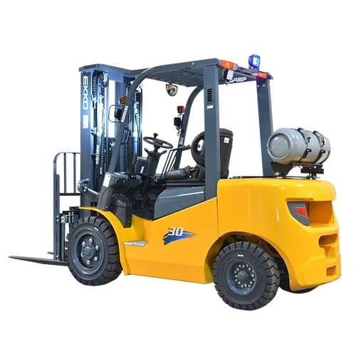 EKKO EK30LP Heavy-Duty Pneumatic Forklift (LPG) - 6000 lbs Capacity, 189-inch Lift Height, Ideal for Robust Material Handling & Warehouse Operations
