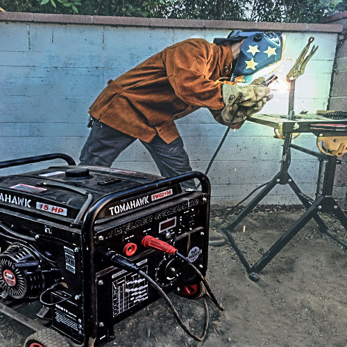 Tomahawk Power 210 Amp Engine Driven Welder Generator 2000 Watt 15 HP Gas Powered