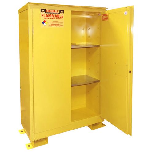 Securall A145WP1 - 45 Gallon Outdoor Flammable Storage Cabinet, Self-Latch Standard 2-Door