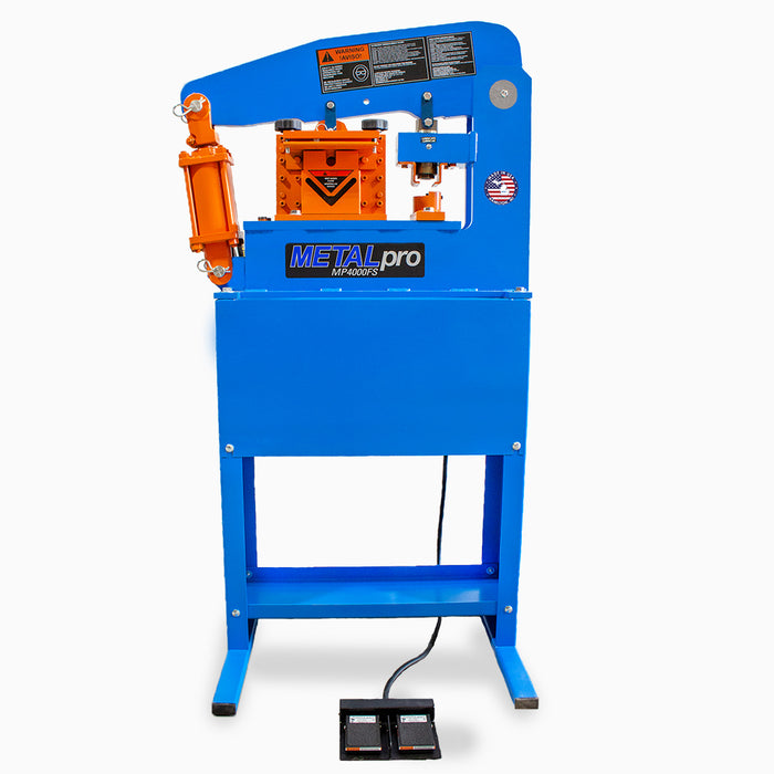 Metal Pro 40 Ton Ironworker - 110/120V 1PH, Versatile Metal Fabrication Powerhouse