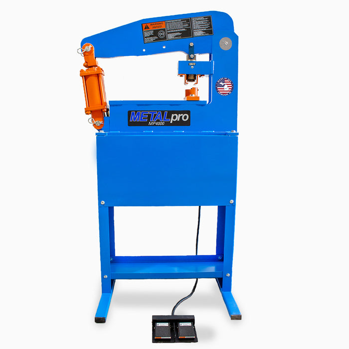 Metal Pro 40 Ton Ironworker with Footswitch and Open Work Station - Versatile Metal Fabrication Powerhouse