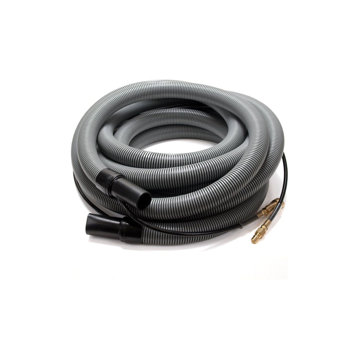 Insider Vacuum Hose, 1-1/2" x 30', Gray with insider solution line and swivel cuffs, Up to 1250 P.S.I., 1 per carton