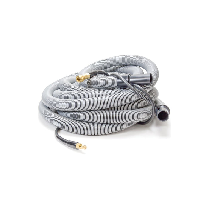 Insider Vacuum Hose, 1-1/2" x 30', Gray with insider solution line and swivel cuffs, Up to 400 P.S.I., 1 per carton