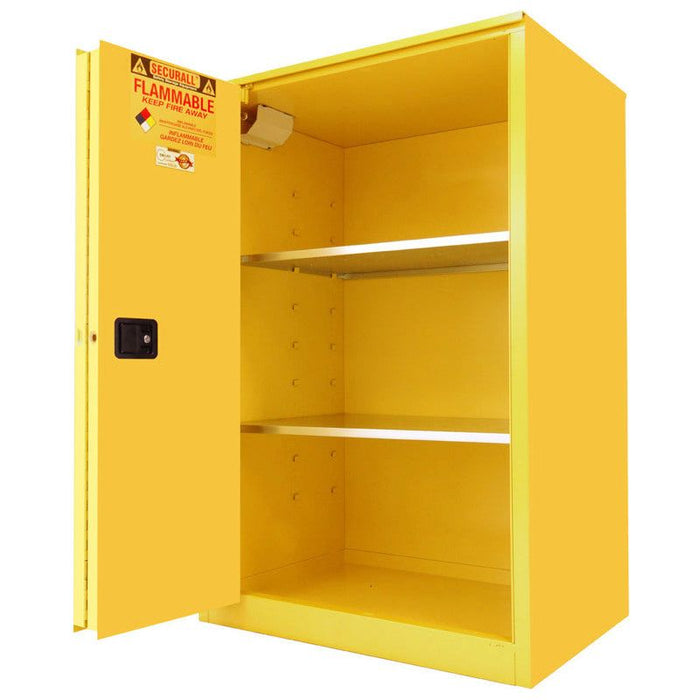 Securall 90 Gallon Flammable Storage Cabinet, Self-Latch Standard 2-Door
