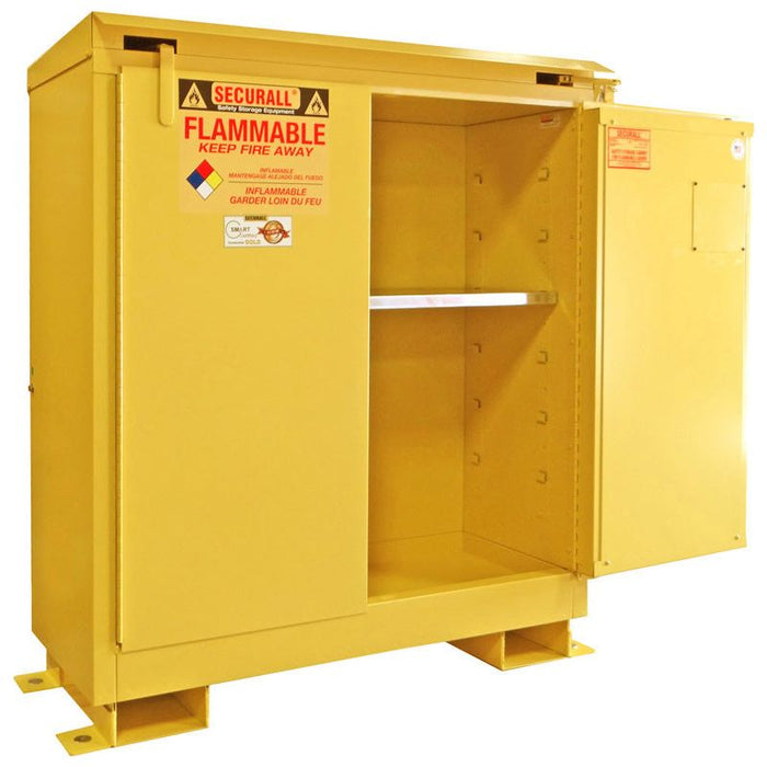 Securall A230 - 30 Gallon Flammable Storage Cabinet, Self-Close Self-Latch Sliding Door