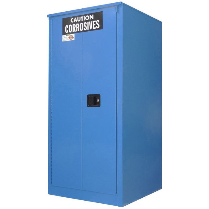 Securall 60 Gallon  Acid/Corrosive Storage Cabinet, 2 Shelves, 2 Door Self-Close Self Latch Safe-T-Door