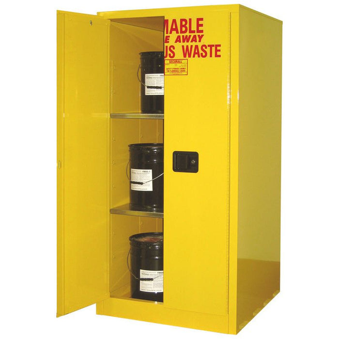 Securall 60 Gallon  Hazardous Waste Storage Cabinet, Self-Close Self-Latch Safe-T-Door