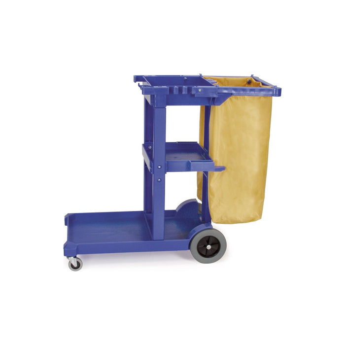 Janitor's cart with heavy-duty bag