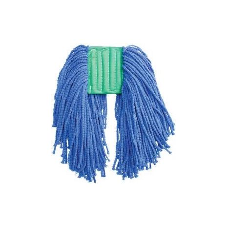 Pearl Microfiber Wet Mop, Blue, 1-1/4" headband, #24 Large