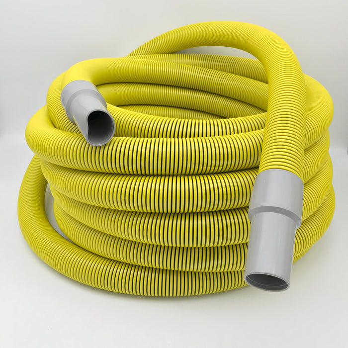 TMHD Vacuum Hose, 1-1/2" x 50', Yellow / Black with cuffs, 1 per carton